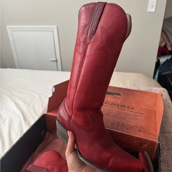 Freebird Crimson Leather Boots - Picture 6 of 7